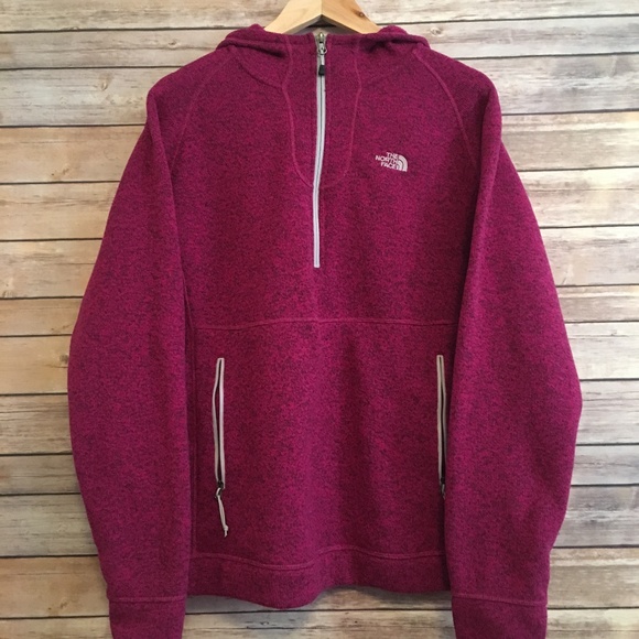 The North Face Sweaters - The North Face Heathered Magenta Quarter Zip